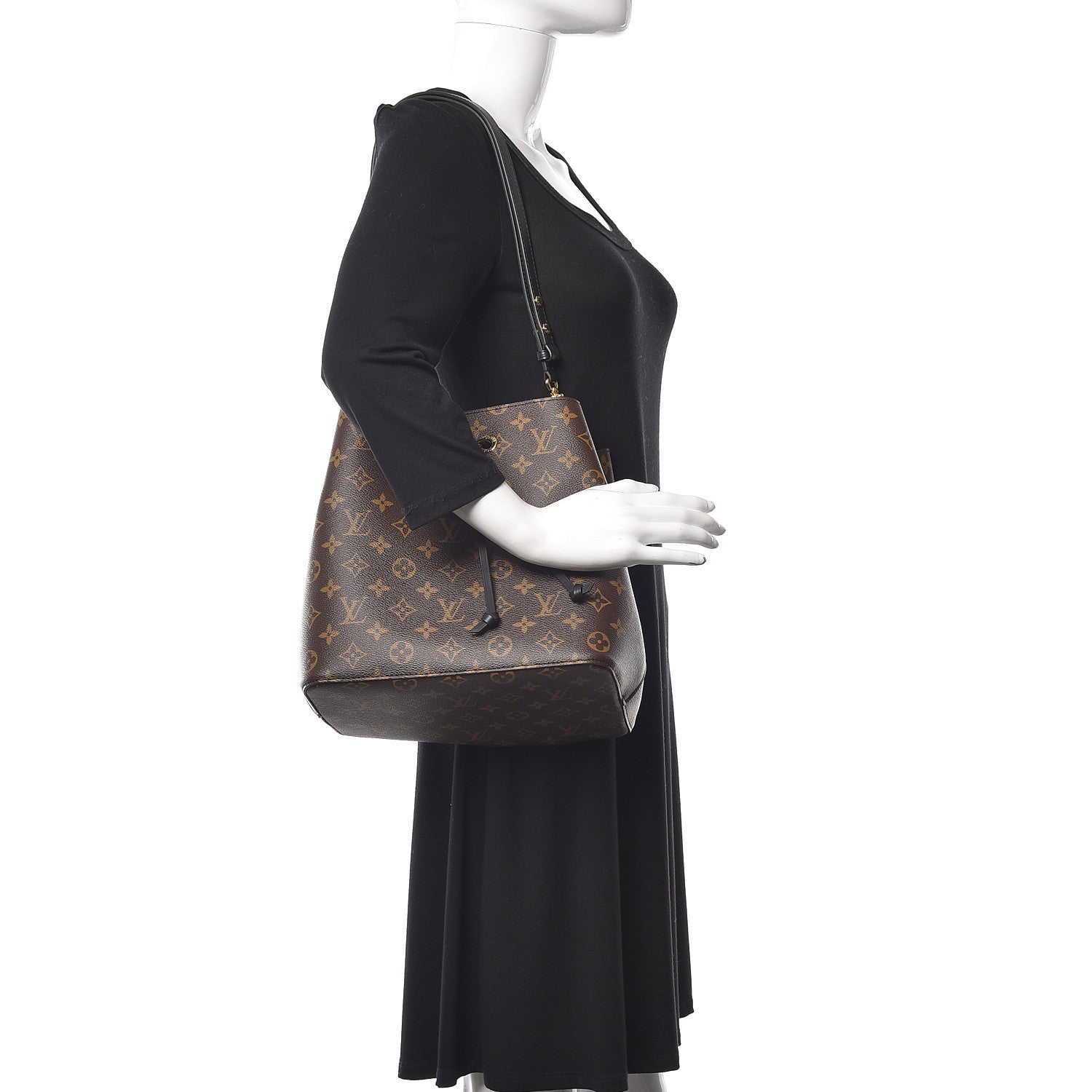 Louis Vuitton Monogram Neonoe MM Black 2 of 11
