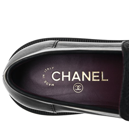 Chanel Lambskin Quilted CC Turnlock Loafers 39 Black 7 of 9