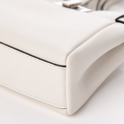 Fendi Shiny Nappa Micro Peekaboo Iconic Satchel White 9 of 10
