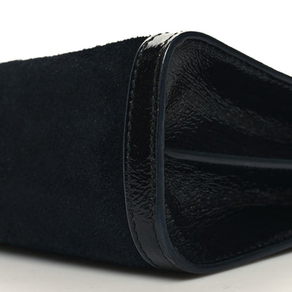 Gucci Suede Patent GG Web Small Ophidia Chain Shoulder Bag Black 11 of 12