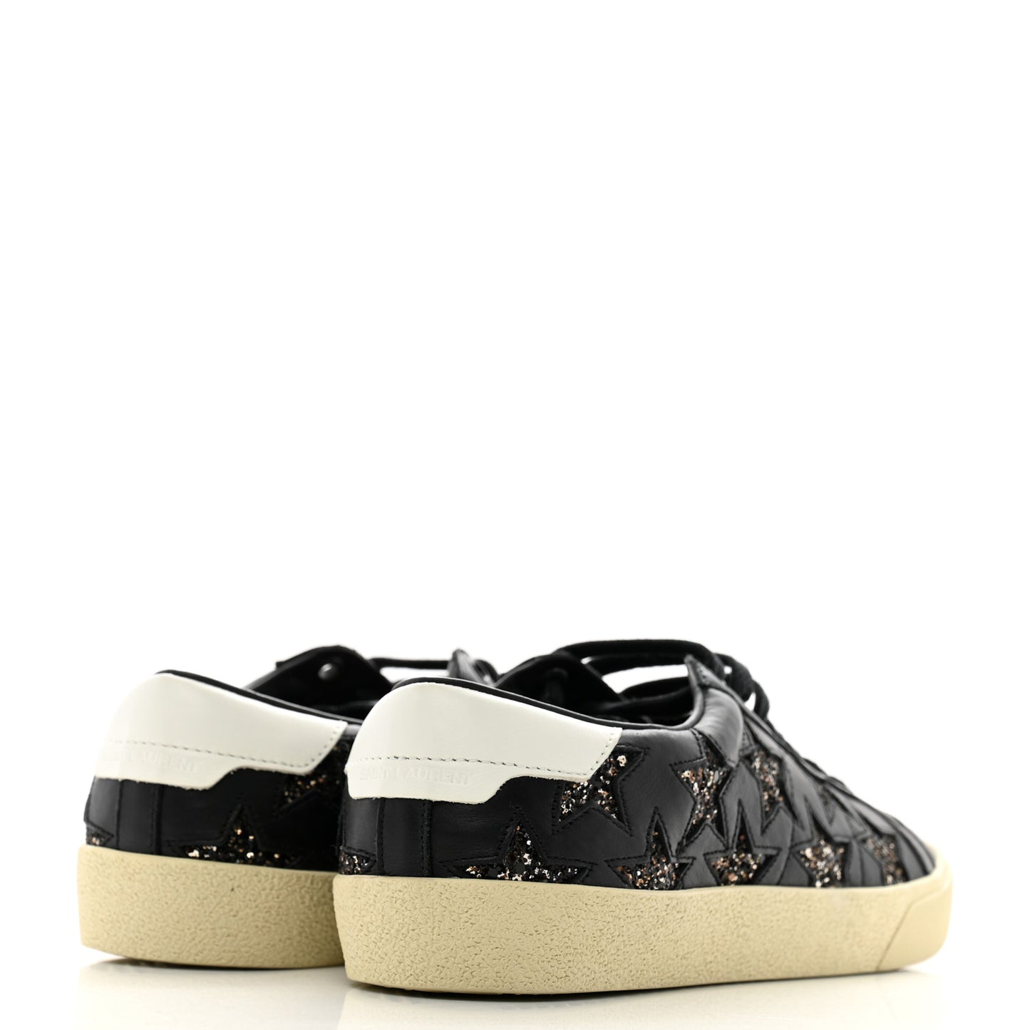 Nappa Womens Star Court Sneakers 38 Black