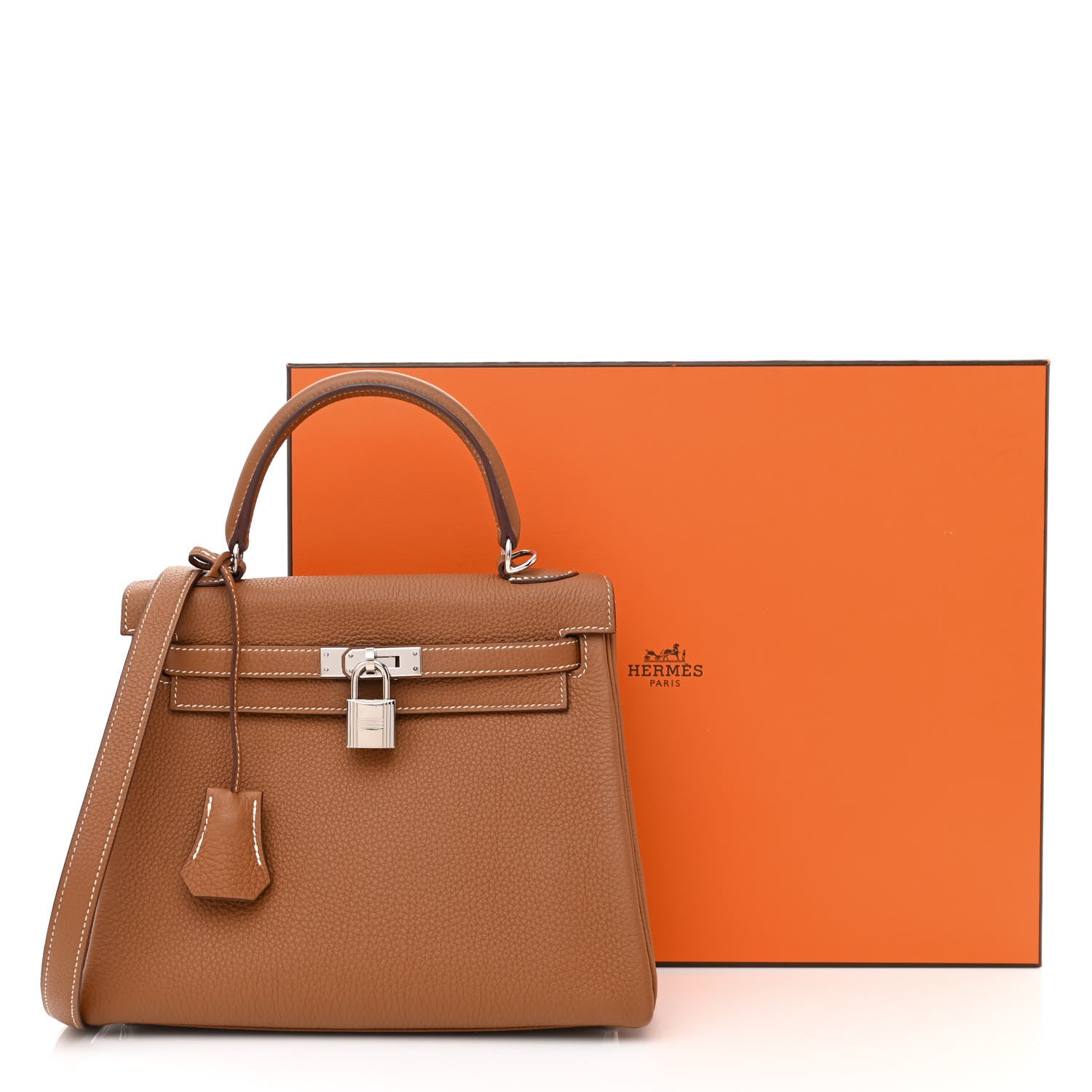 Hermes Togo Kelly Retourne 25 Gold 11 of 11