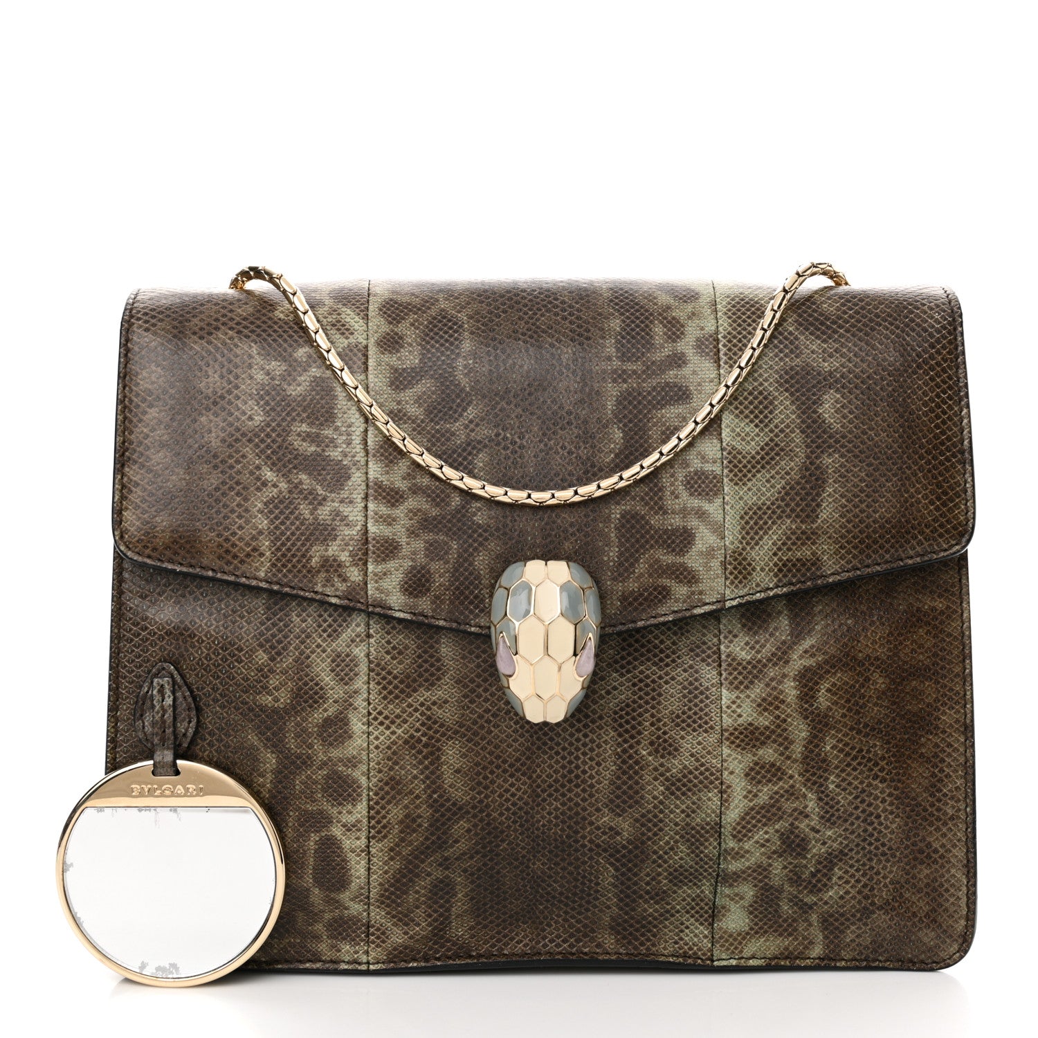 Bulgari Karung Serpenti Forever Crossbody Mint 3 of 13