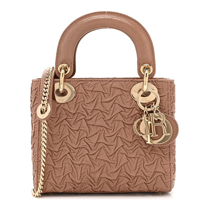 Christian Dior Lambskin Gathered Mini Lady Dior Fard 1 of 12