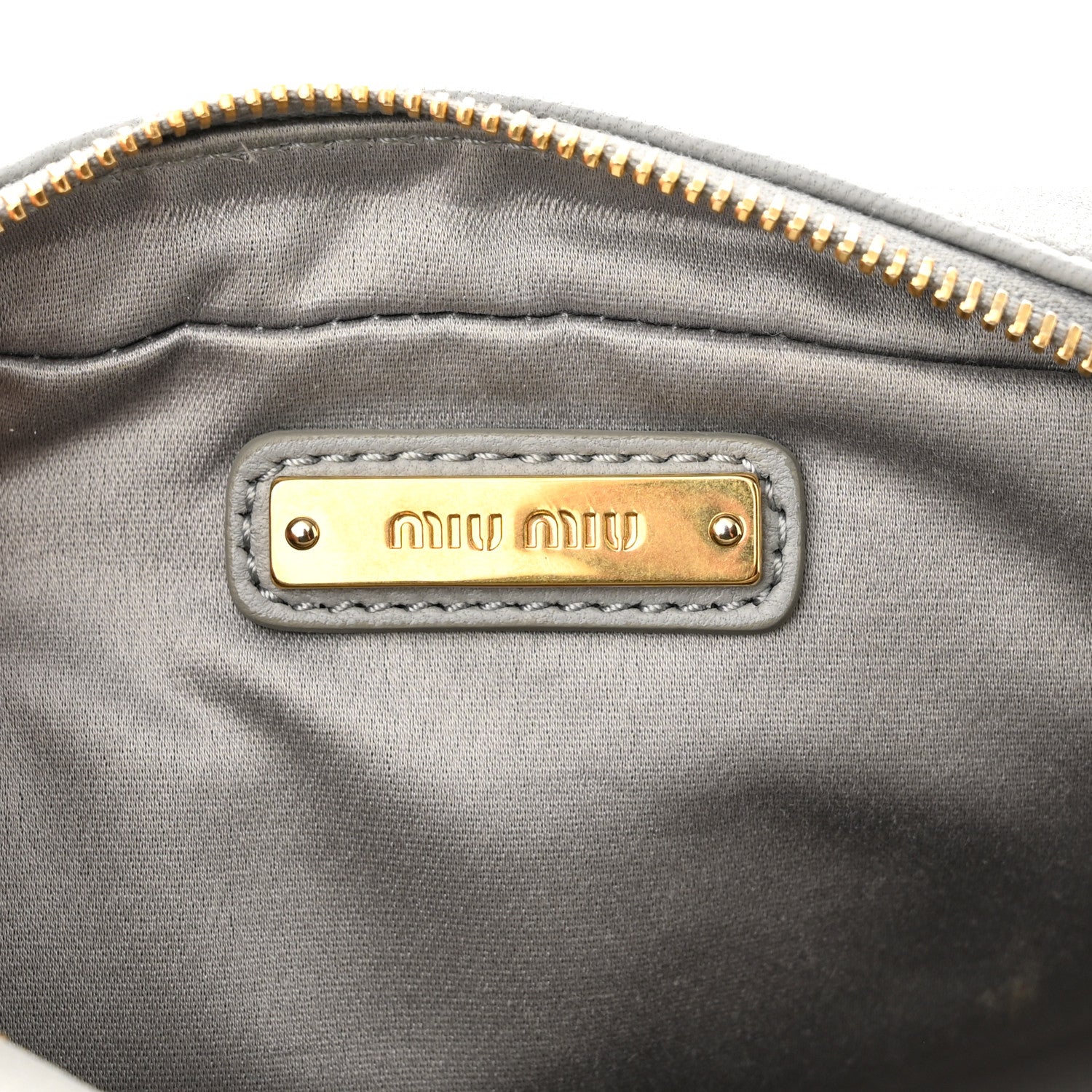 Miu Miu Nappa Matelasse Marsupio Belt Bag Nube 6 of 9