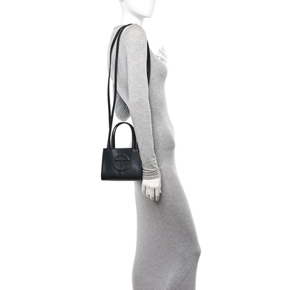 Telfar Vegan Leather Small Shopping Bag Black 2 of 10