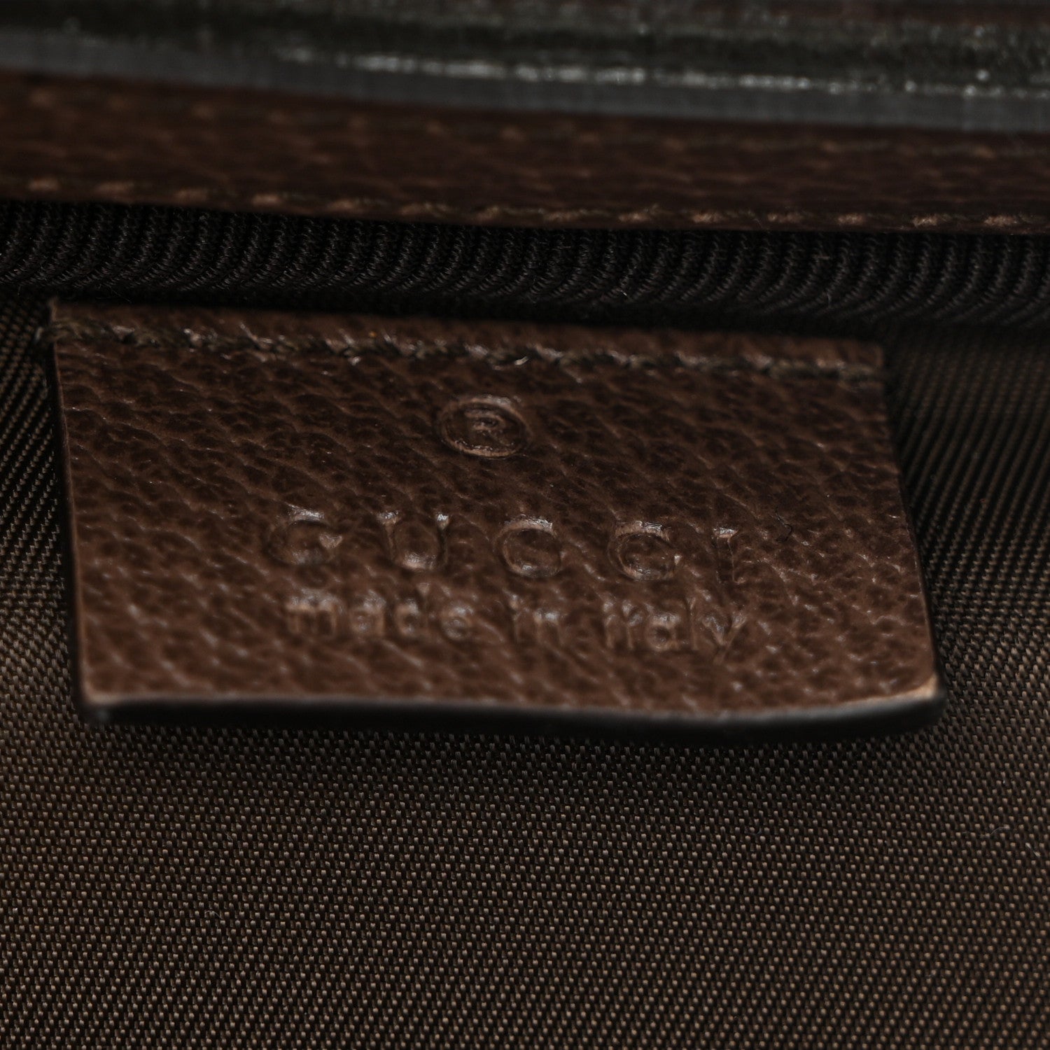 Gucci GG Supreme Monogram Textured Calfskin Web Ophidia Vanity Cosmetic Case Beige Ebony New Acero 6 of 10