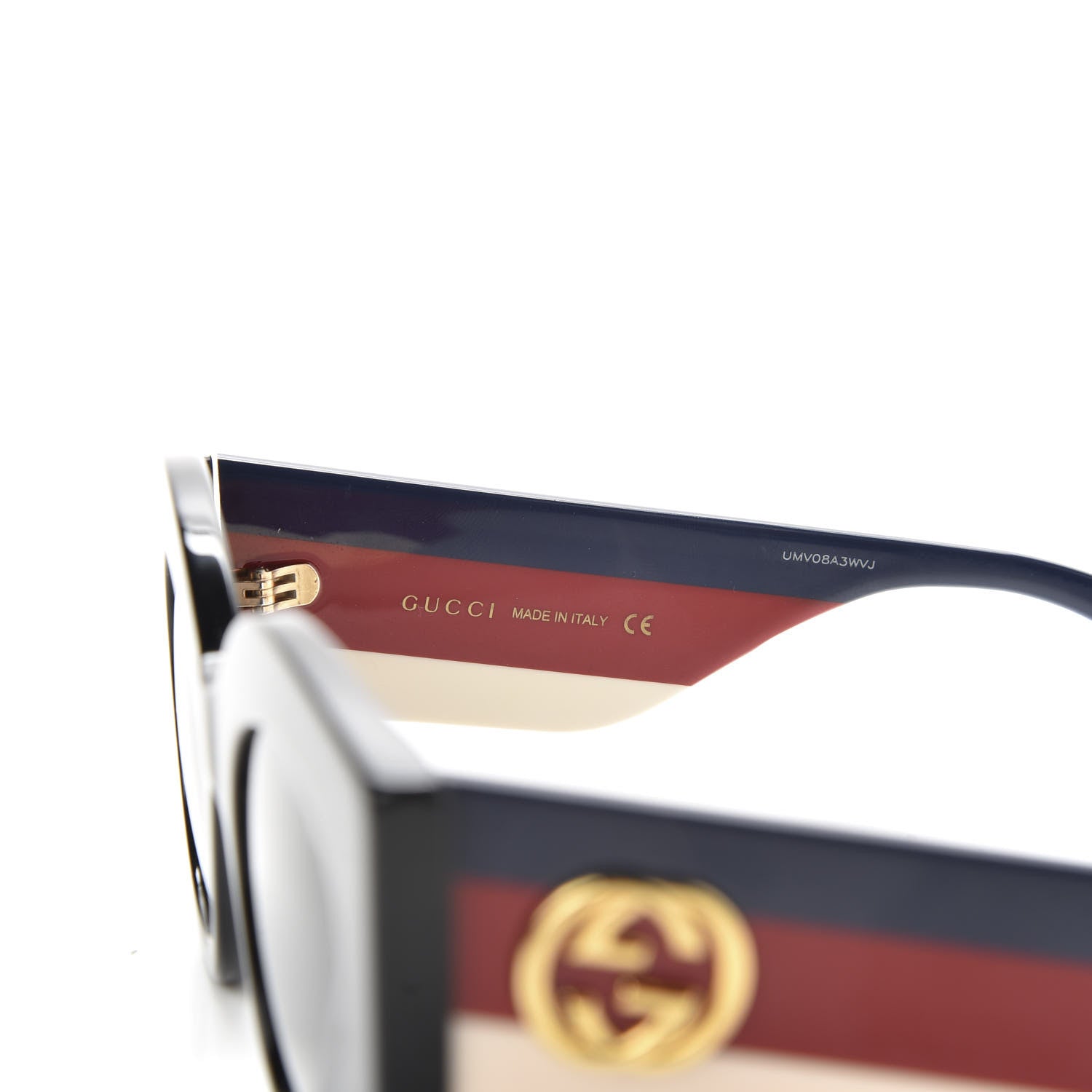 Gucci Acetate Web Oversized Frame Sunglasses GG0275 Black 5 of 8