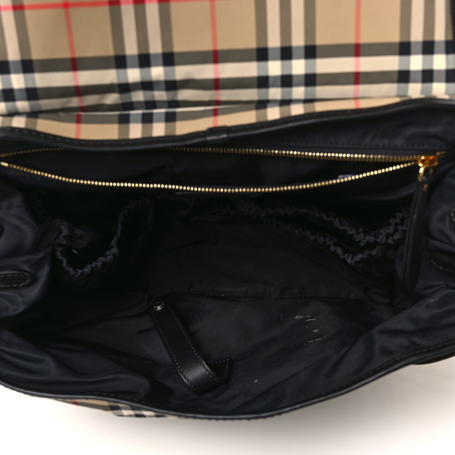 Burberry Nylon Vintage Check Logo Diaper Bag 5 of 14