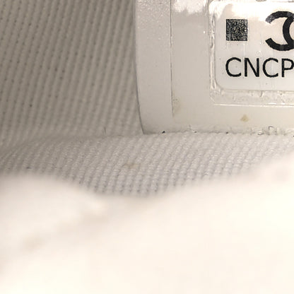 Chanel Shiny Caviar Quilted Bow Pouch Hobo White 7 of 11