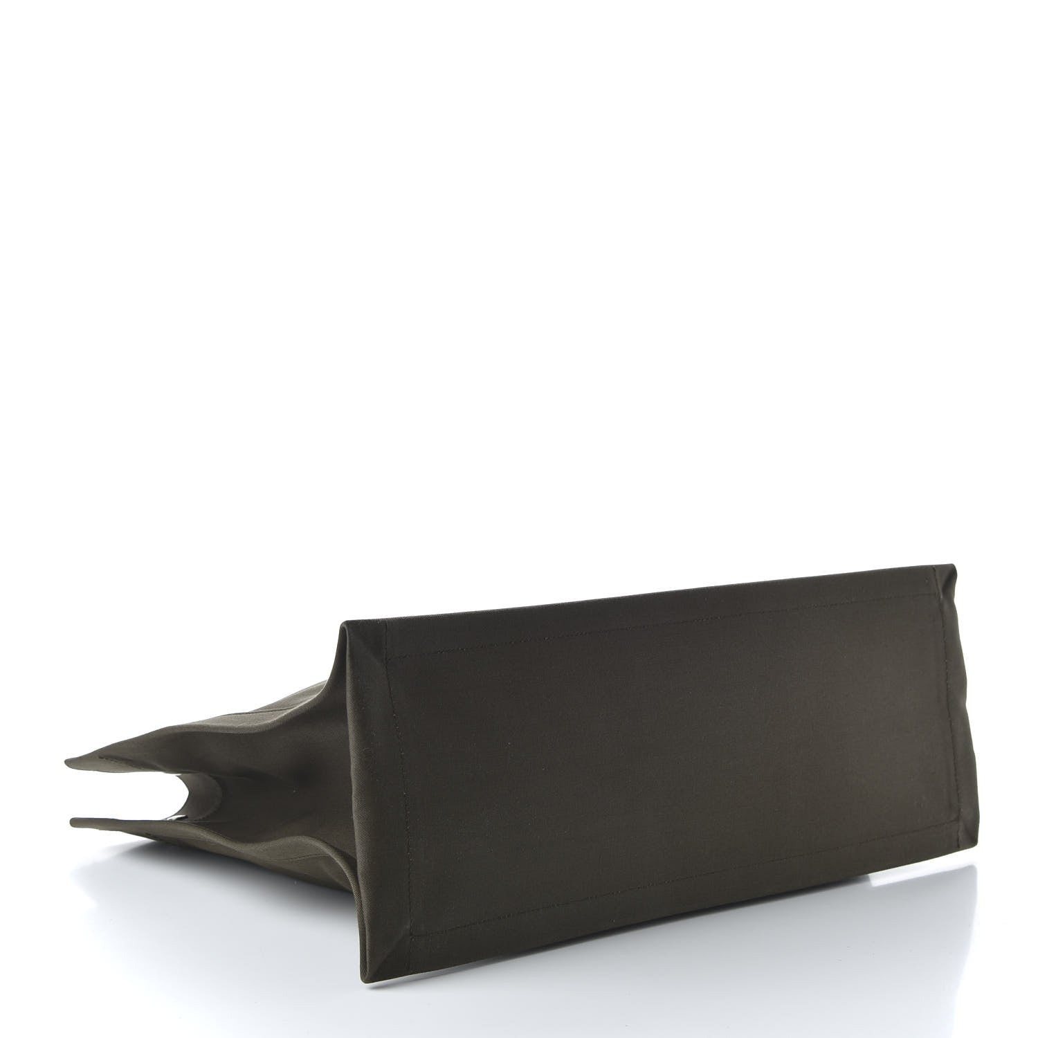 Saint Laurent Linen Calfskin Rive Gauche Tote Khaki 4 of 9