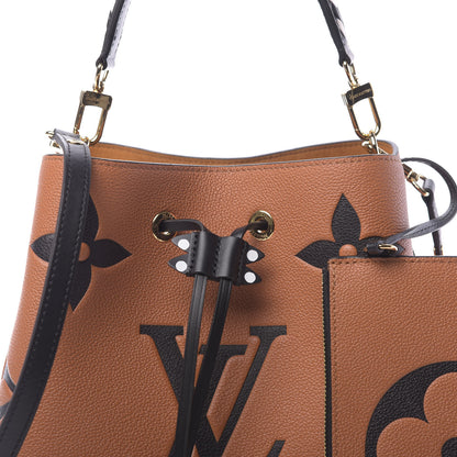 Louis Vuitton Empreinte Monogram Giant Crafty Neonoe MM Caramel Black 10 of 10