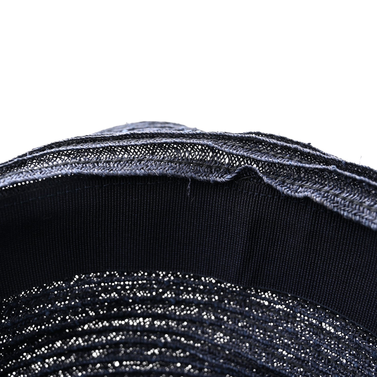 Christian Dior Straw Dioresort Large Brim Hat 58 Blue Fonce 9 of 10