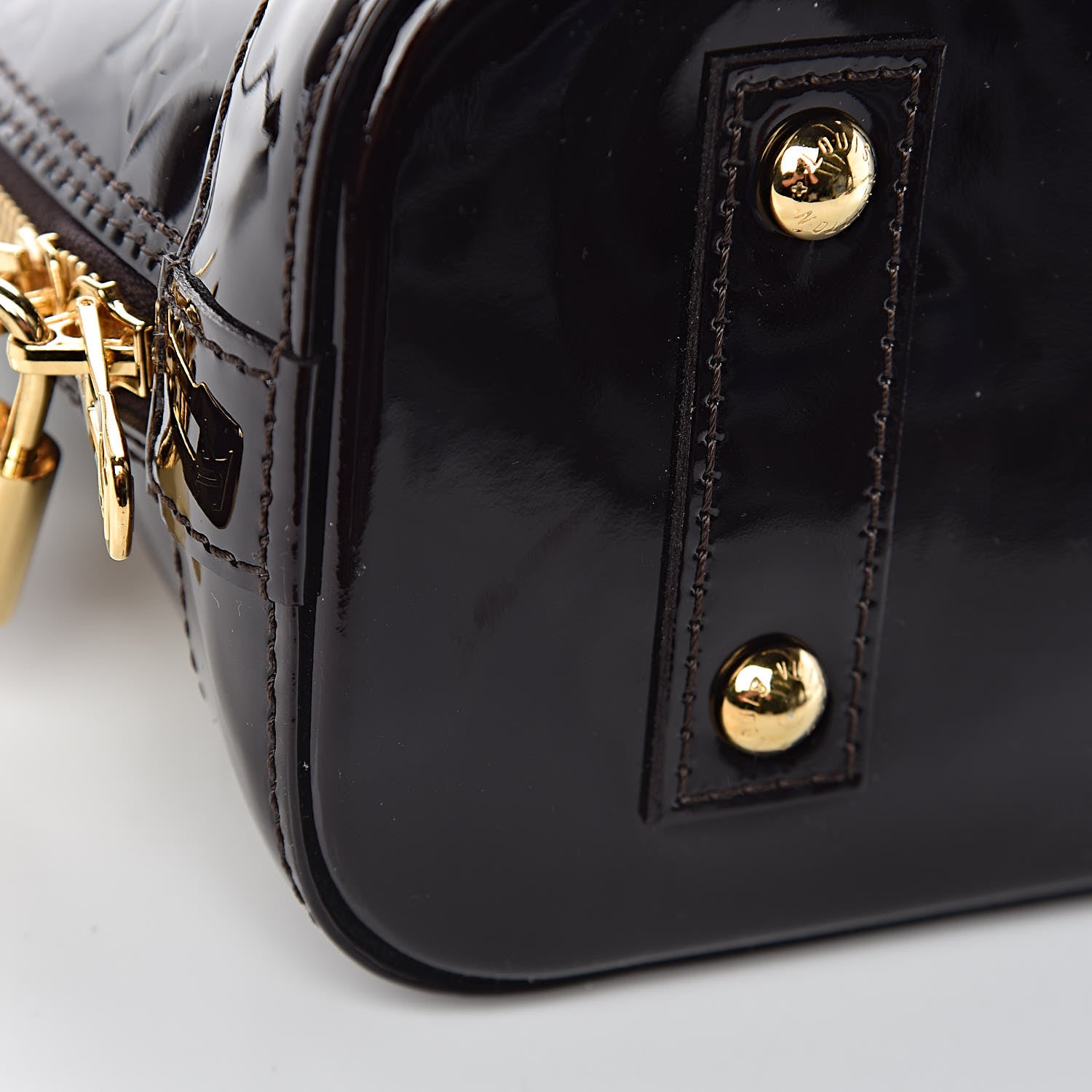 Louis Vuitton Vernis Alma BB Amarante 10 of 10
