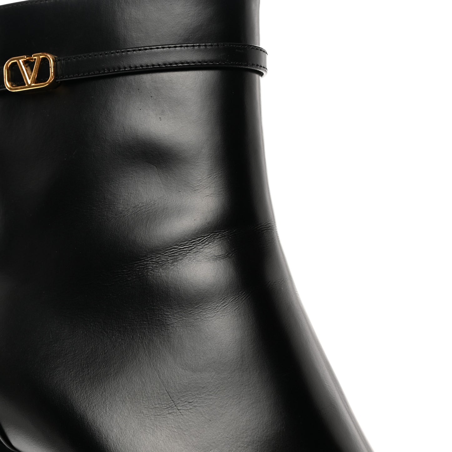 Calfskin Tan-Go Platform 50/120mm Ankle Boots 40 Black