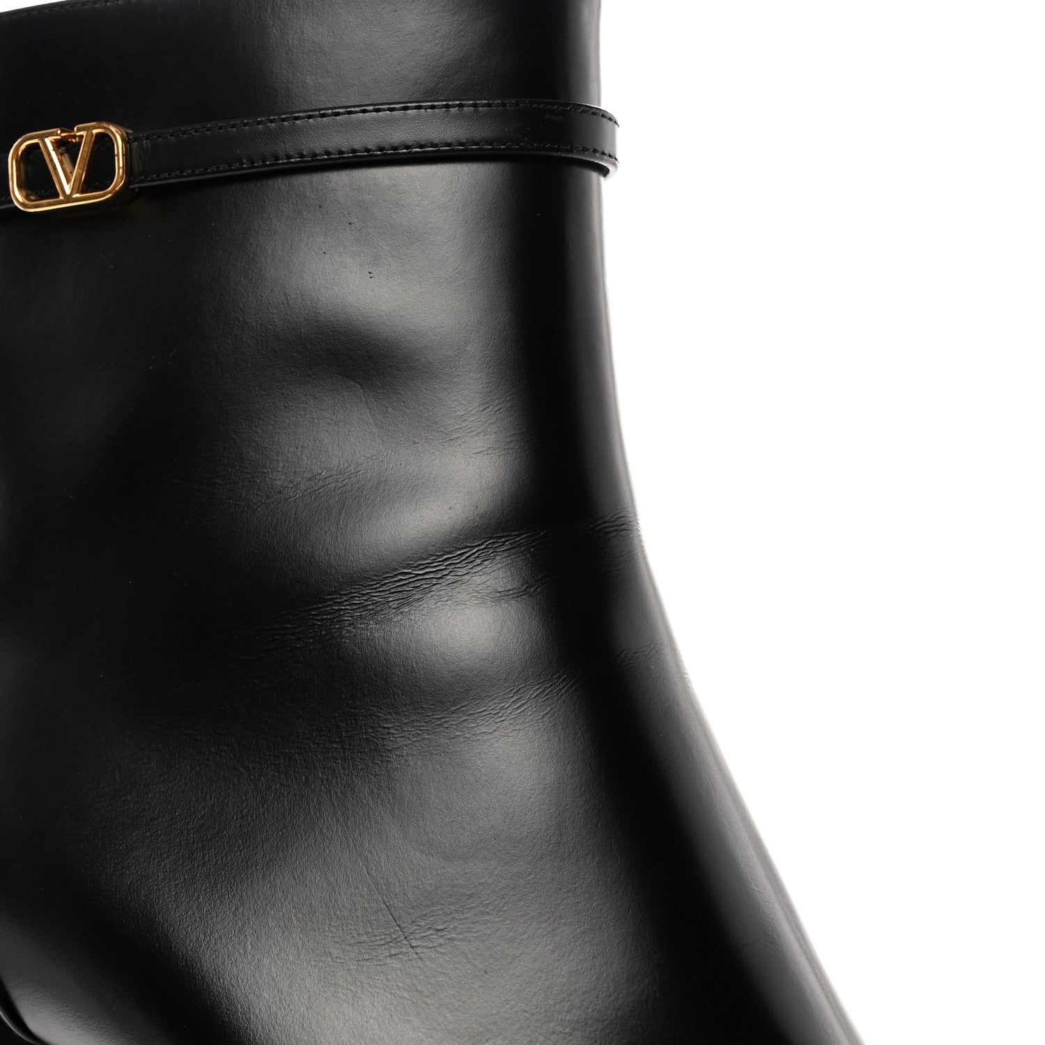 Valentino Garavani Calfskin Tan-Go Platform 50/120mm Ankle Boots 40 Black 12 of 19