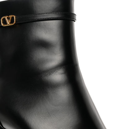 Valentino Garavani Calfskin Tan-Go Platform 50/120mm Ankle Boots 40 Black 12 of 19