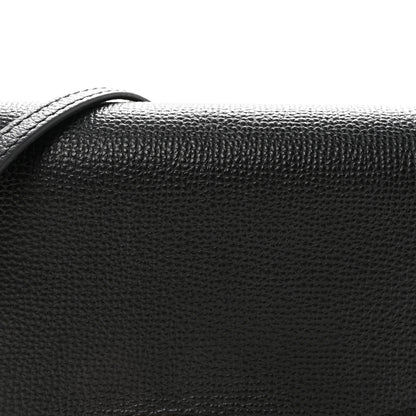 Burberry Derby Calfskin House Check Small Macken Crossbody Bag Black Black 8 of 10