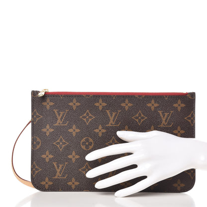Louis Vuitton Monogram Neverfull MM GM Pochette Cherry 2 of 8