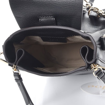 Chloe Suede Calfskin Mini Faye Backpack Black 6 of 10