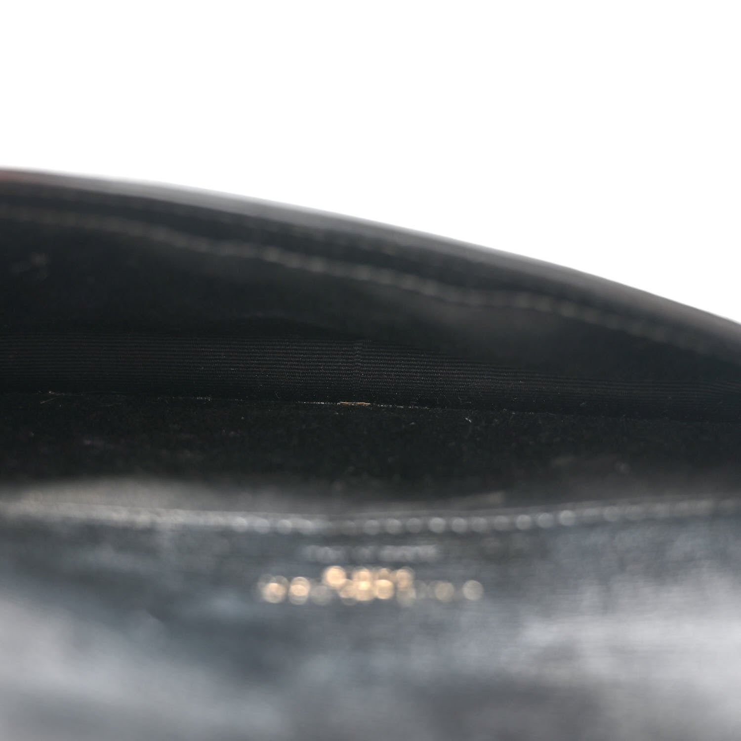 Saint Laurent Grained Calfskin Monogram Phone Holder Crossbody Black 5 of 9