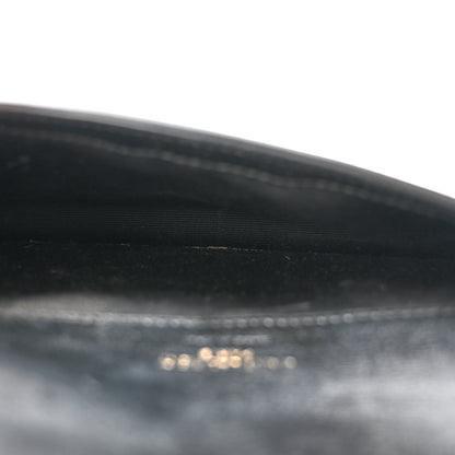Saint Laurent Grained Calfskin Monogram Phone Holder Crossbody Black 5 of 9