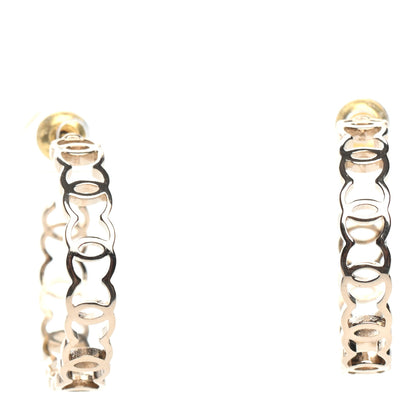 Chanel Metal CC Hoop Earrings Gold 1 of 4