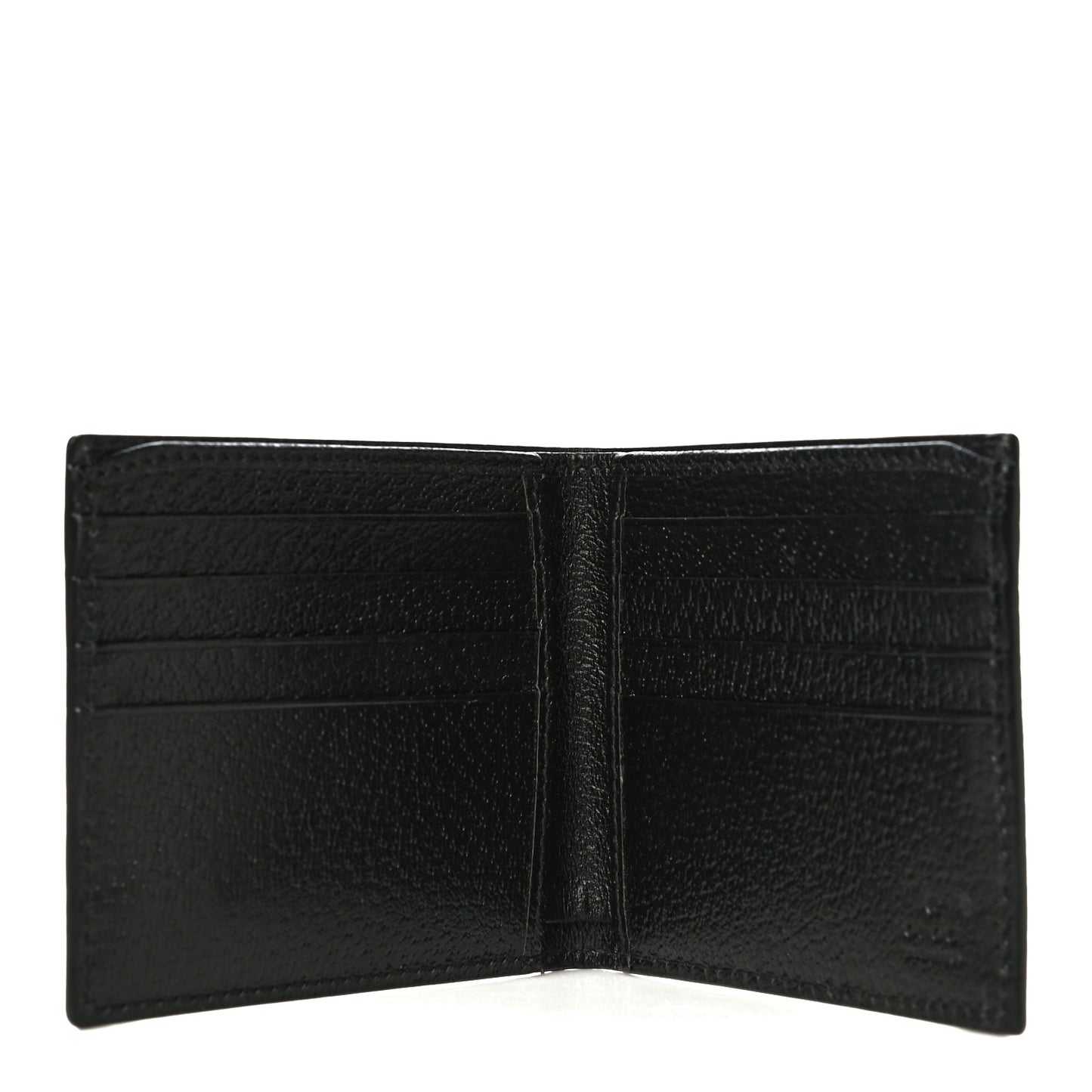 Calfskin Boar Effect GG Marmont Bi-Fold Wallet Black