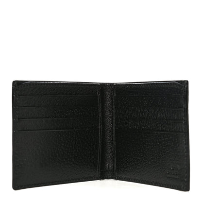 Gucci Calfskin Boar Effect GG Marmont Bi-Fold Wallet Black 5 of 10