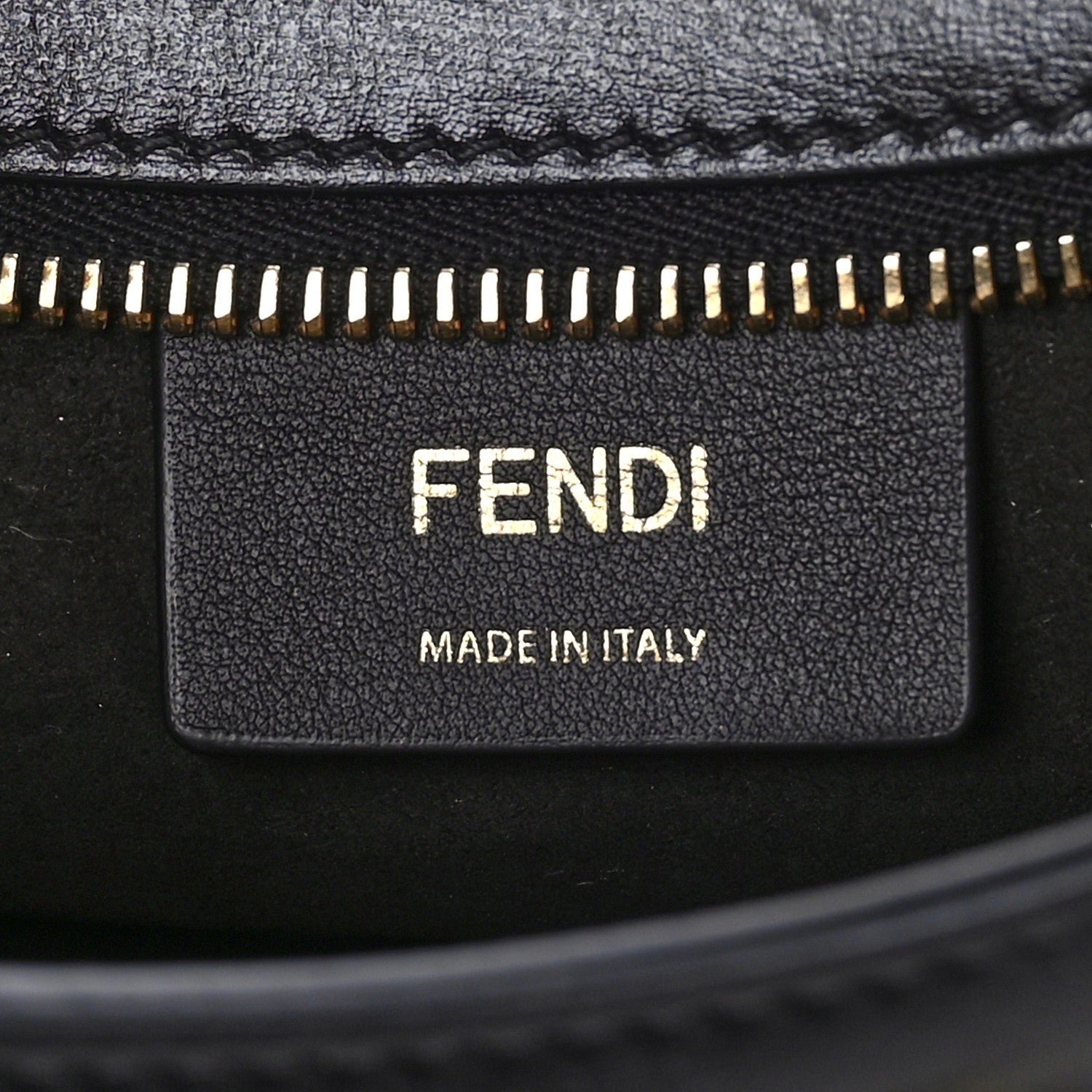 Fendi Vitello Queen Palmellato Fendi O'Lock Swing Black 6 of 9
