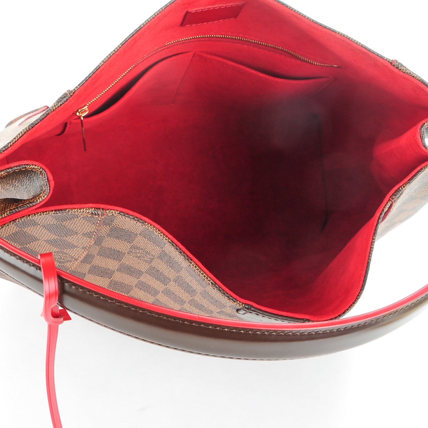 Damier Ebene Caissa Hobo Cherry