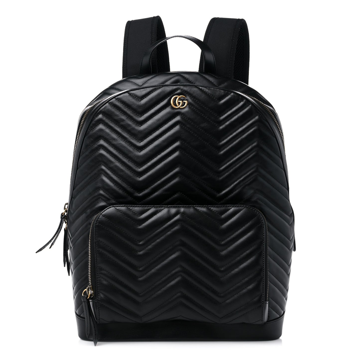 Calfskin Matelasse GG Marmont Day Backpack Black