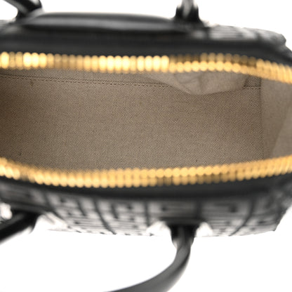 Givenchy Calfskin Jacquard Fabric 4G Mini Antigona Black 5 of 12