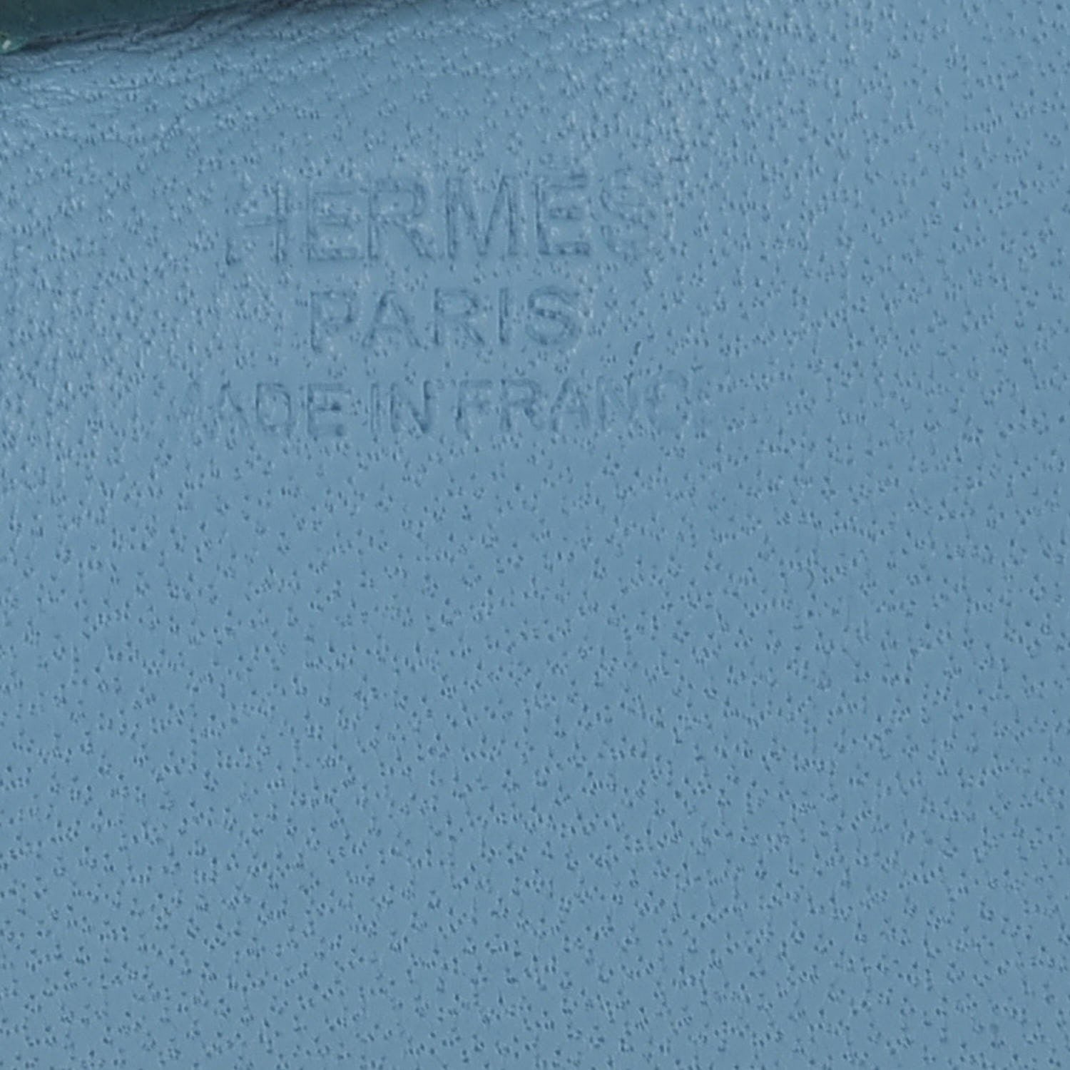 Hermes Milo Lambskin Grigri Rodeo Horse Bag Charm MM Celeste Malachite Craie 3 of 4