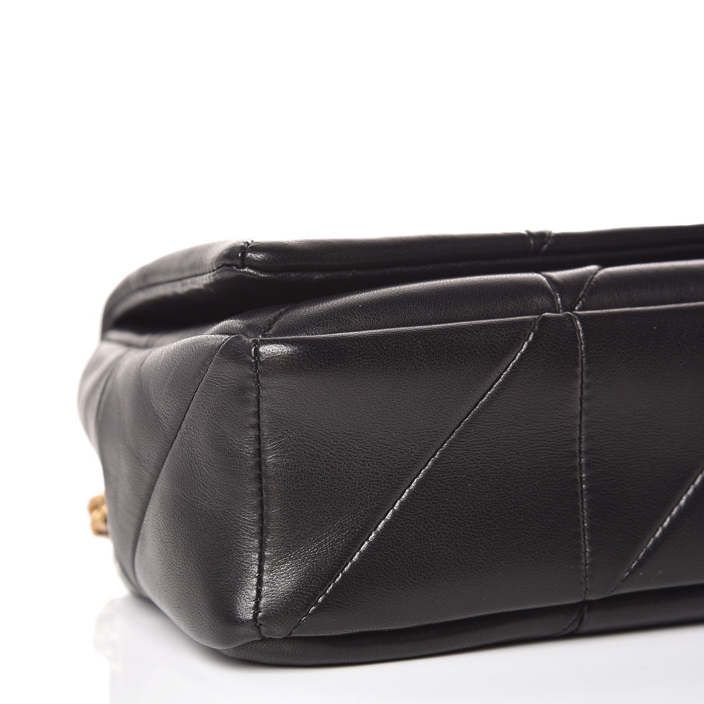 Lambskin Patchwork Monogram Small Jamie Black