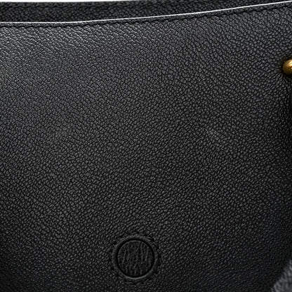 Burberry Soft Grain Calfskin Small Buckle Tote Black 16 of 16