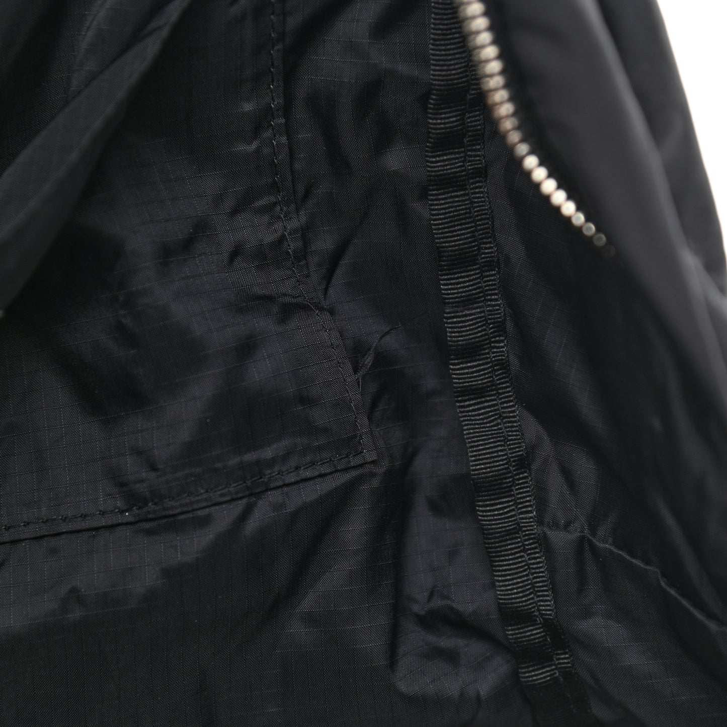 Nylon City Fold Up Backpack Belt Bag Black
