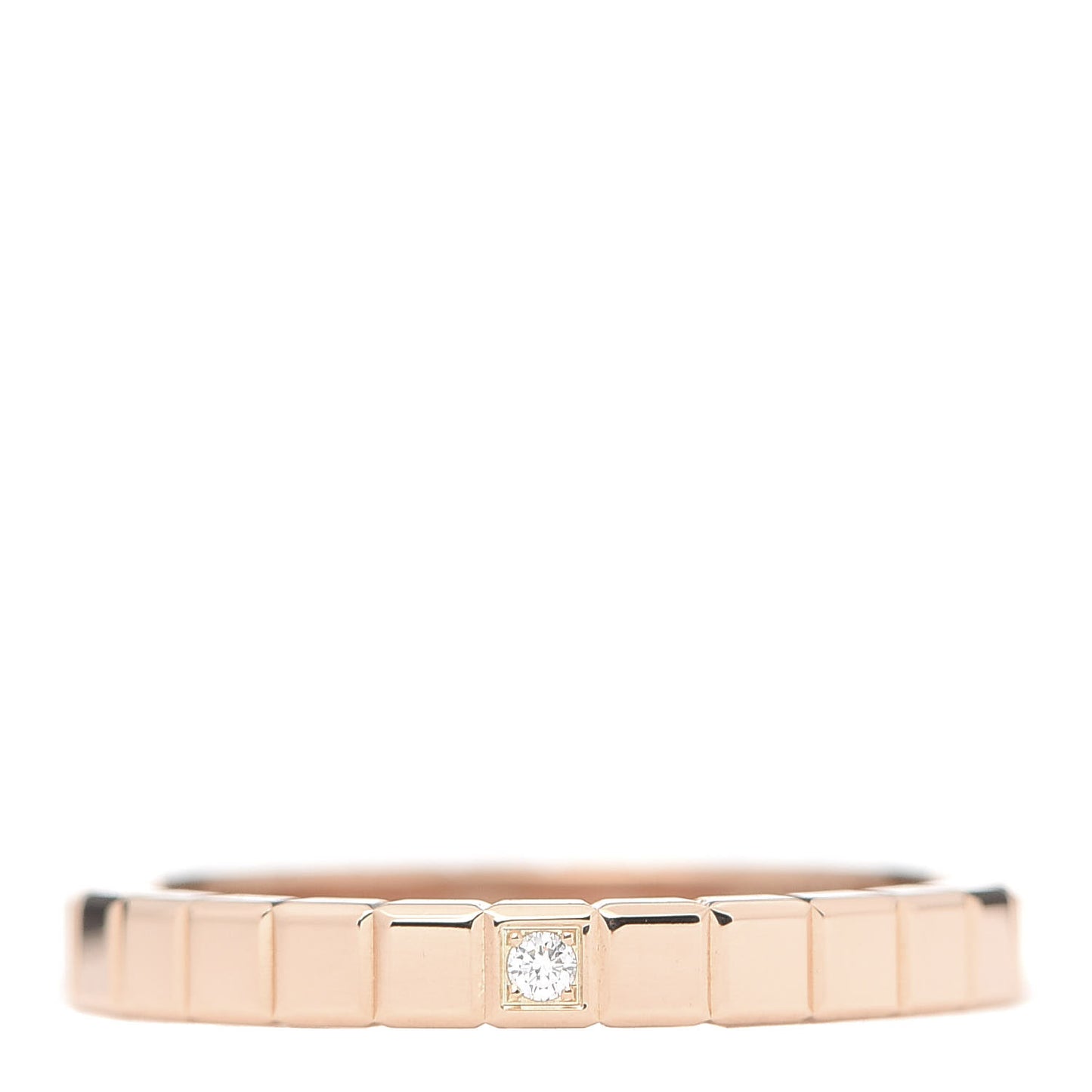 18K Yellow Gold Diamond Ice Cube Band Ring 51 5.75