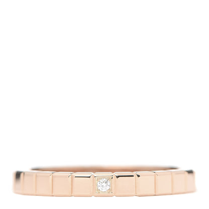 Chopard 18K Yellow Gold Diamond Ice Cube Band Ring 51 5.75 1 of 6