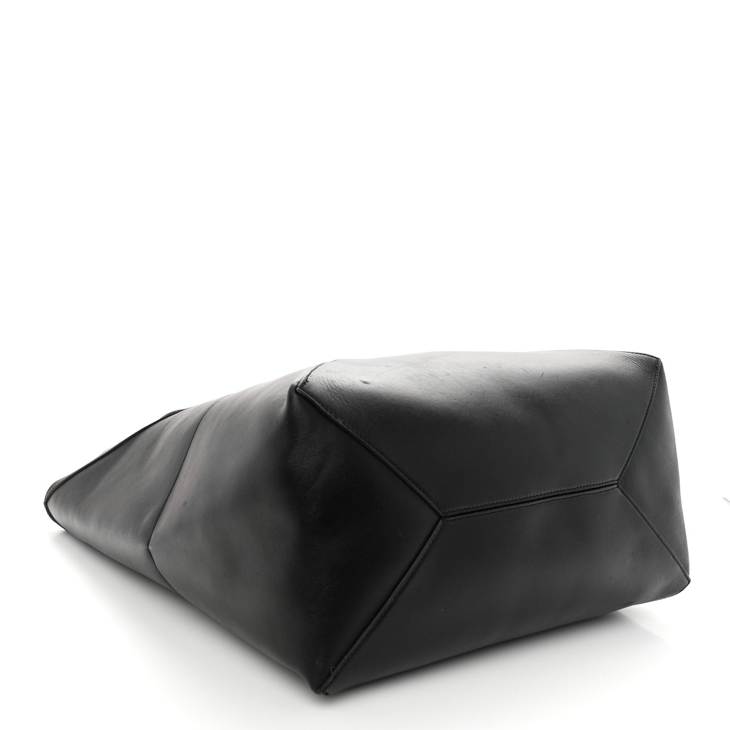 Loewe Shiny Calfskin Large Puzzle Fold Tote Black 4 of 15