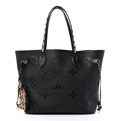 Louis Vuitton Empreinte Monogram Giant Wild At Heart Neverfull MM Black 3 of 10