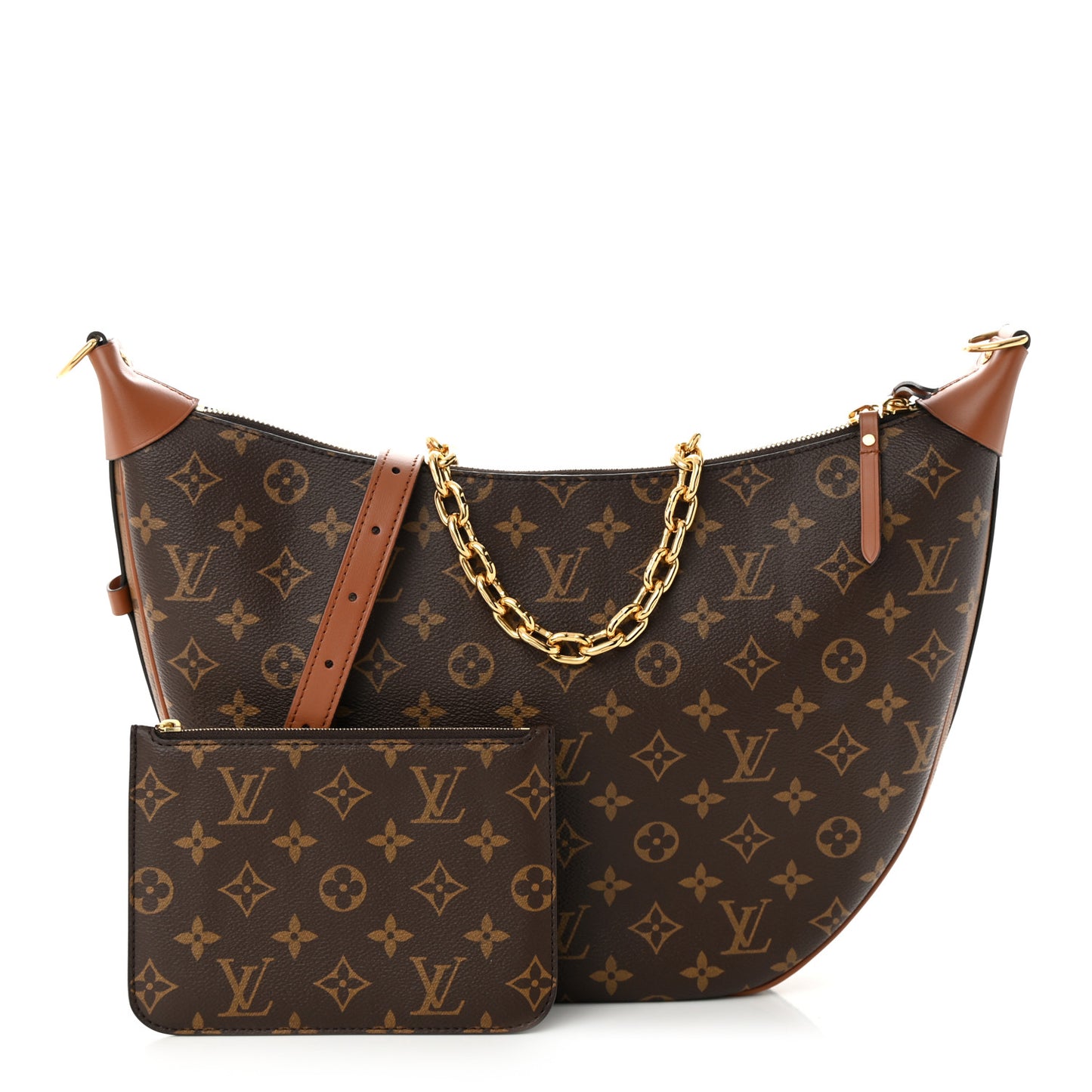 Reverse Monogram Loop Hobo