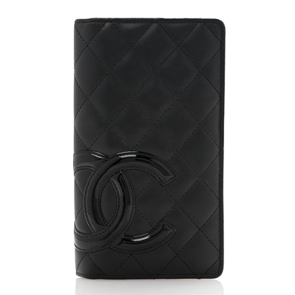 Chanel Calfskin Quilted Cambon Yen Wallet Black 1 of 11