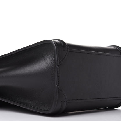 Celine Smooth Calfskin Nano Luggage Black 9 of 10