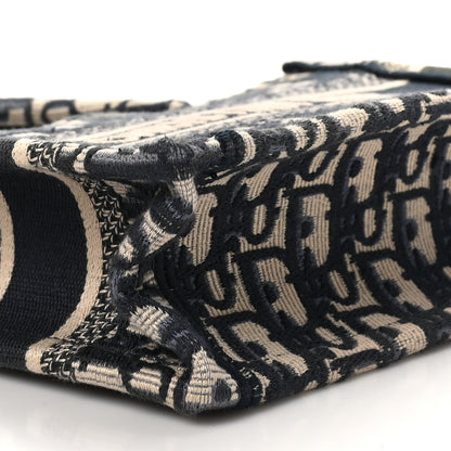 Christian Dior Oblique Mini Book Tote With Strap Blue Multicolor 9 of 10