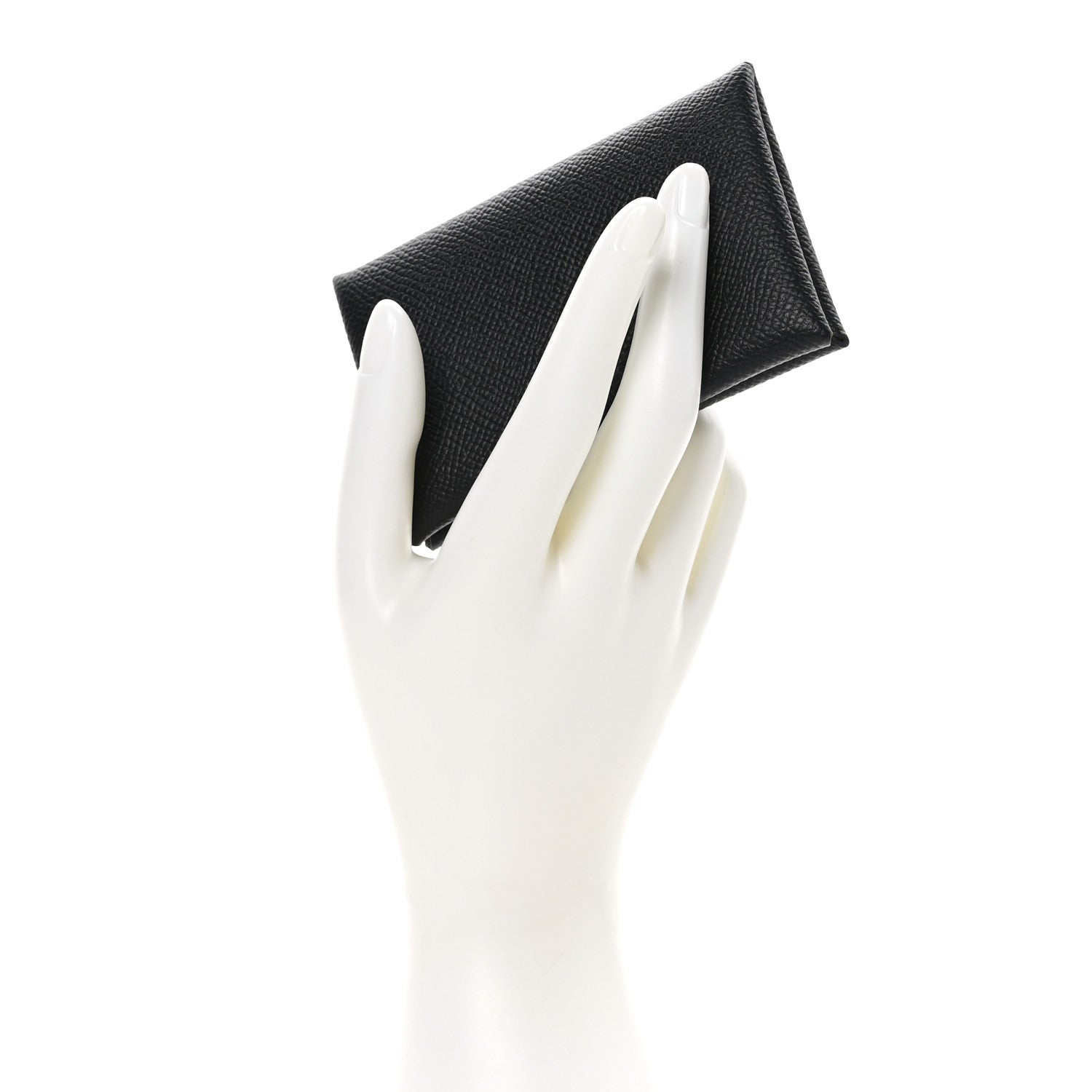 Hermes Epsom Calvi Card Case Black 2 of 10