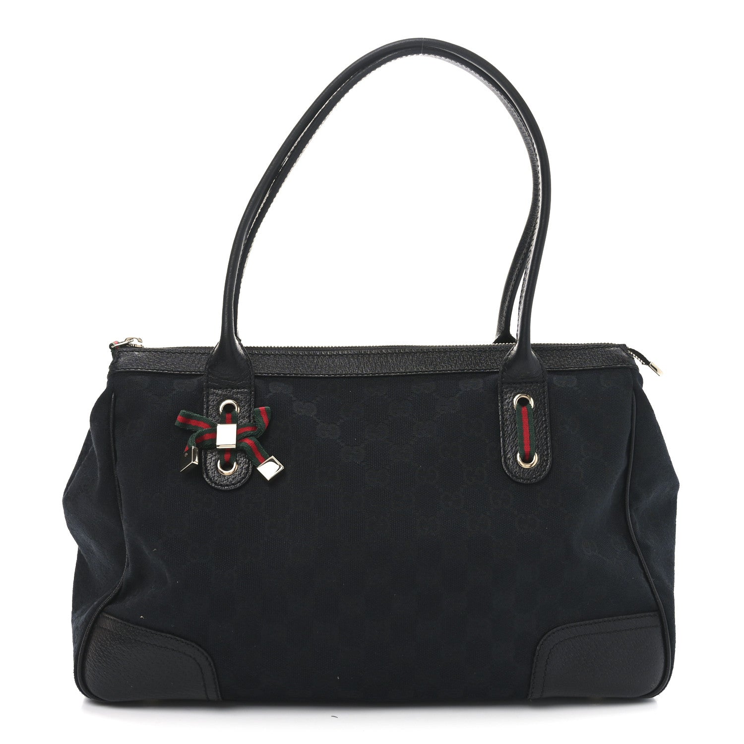 Gucci Monogram Medium Princy Tote Black 1 of 10