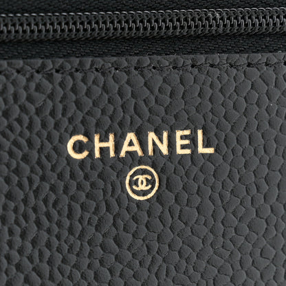 Chanel Caviar Quilted Wallet On Chain WOC Black 6 of 11