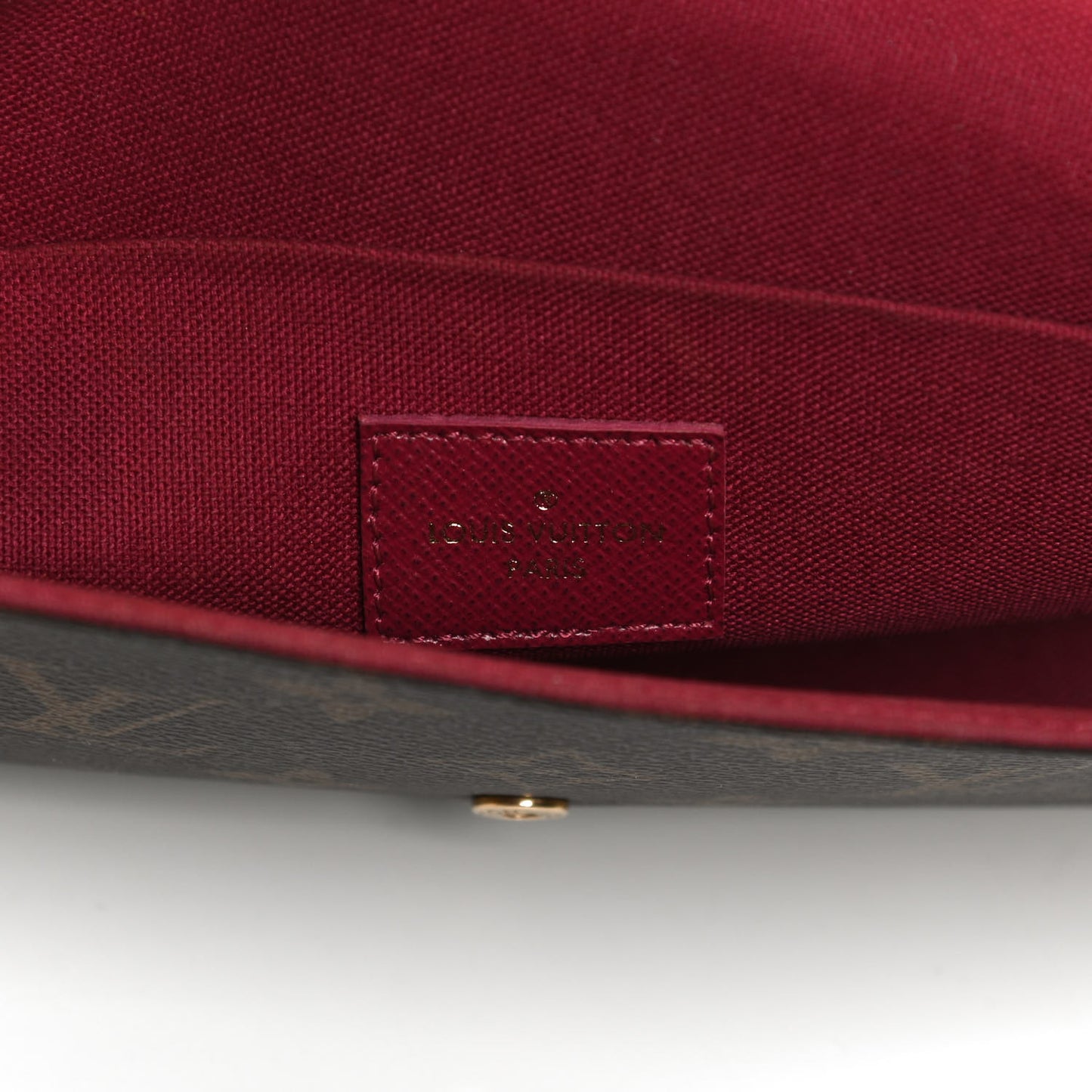 Monogram Pochette Felicie Chain Wallet Fuchsia