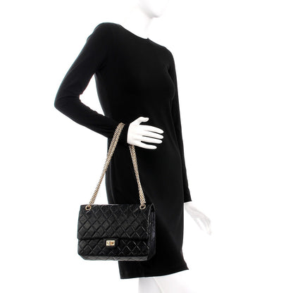 Chanel Aged Calfskin Quilted 2.55 Reissue 226 Flap Black 2 of 8